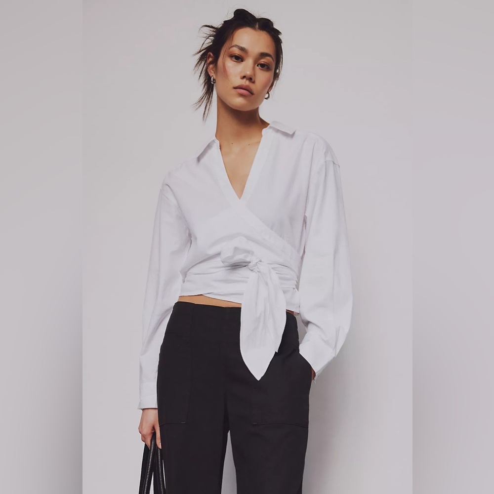 NWT Free People We The Free Casey Wrap Top Sz XS